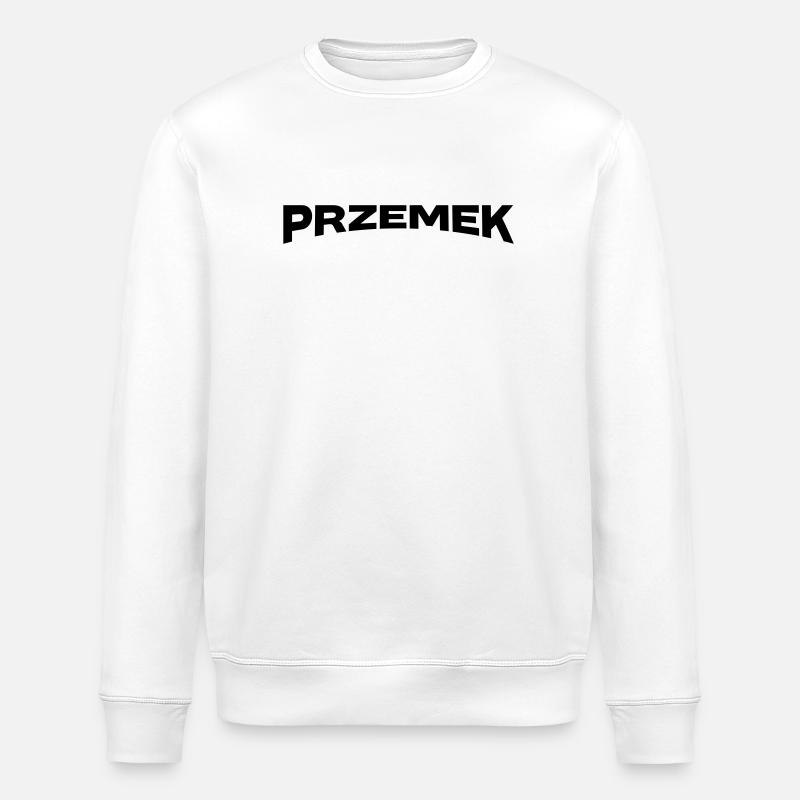 Przemek Name Gift - Stanley/Stella ROLLER Unisex Organic Sweatshirt - white