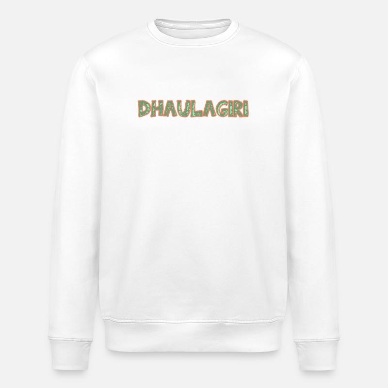 Dhaulagiri als Berg - Stanley/Stella Unisex Bio-Sweatshirt ROLLER - Weiß