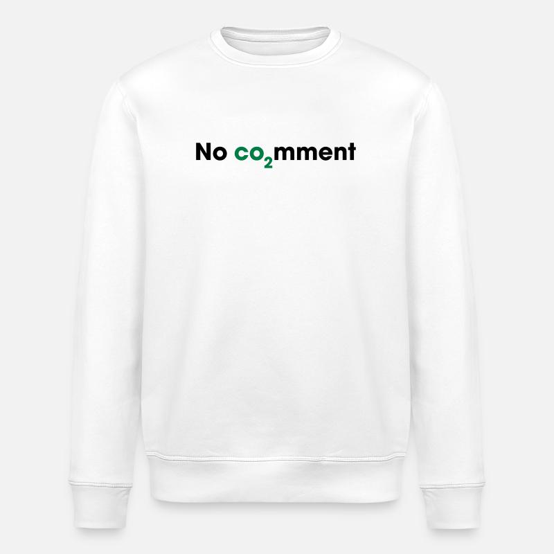 No CO2 Comment – Clean Energy Statement - Stanley/Stella ROLLER Unisex Organic Sweatshirt - white