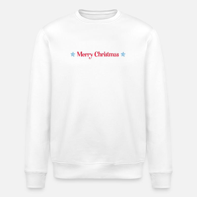 Merry Christmas - Stanley/Stella Unisex Bio-Sweatshirt ROLLER - Weiß