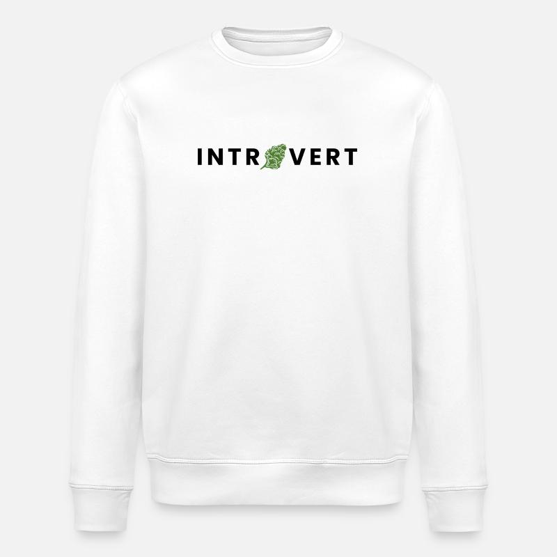 introvert - Stanley/Stella Unisex Bio-Sweatshirt ROLLER - Weiß