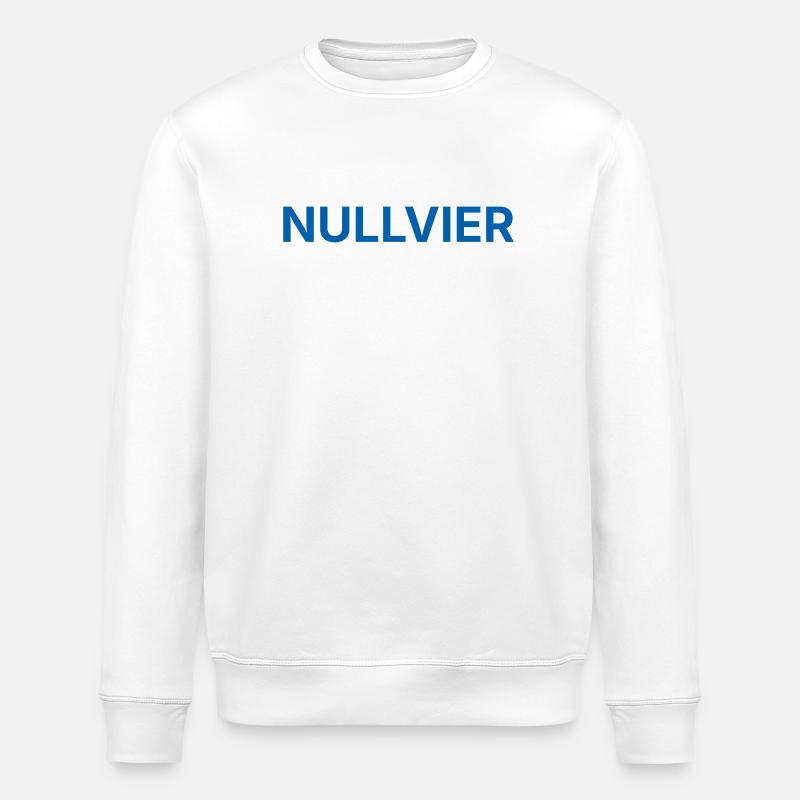 Nullvier blue - Stanley/Stella ROLLER Unisex Organic Sweatshirt - white