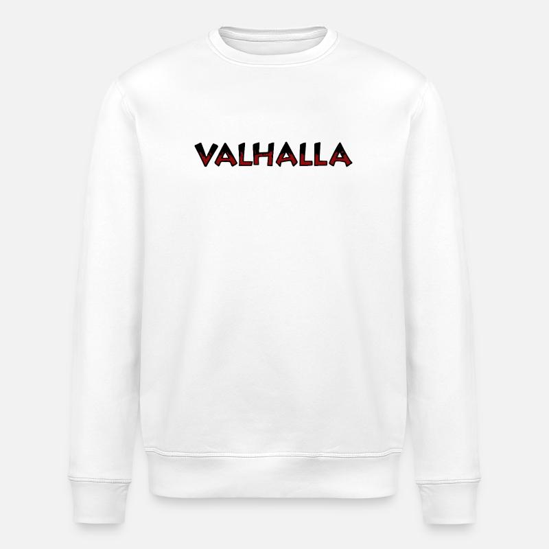 Valhalla Rune Rouge et Noir - Sweat bio ROLLER Stanley/Stella Unisexe - blanc