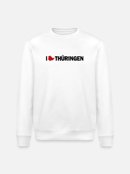 I love Thüringen - Stanley/Stella Unisex Bio-Sweatshirt ROLLER - Weiß
