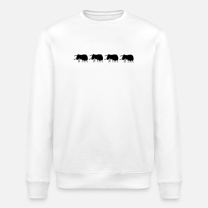 Beetles Bugs - Stanley/Stella ROLLER Unisex Organic Sweatshirt - white