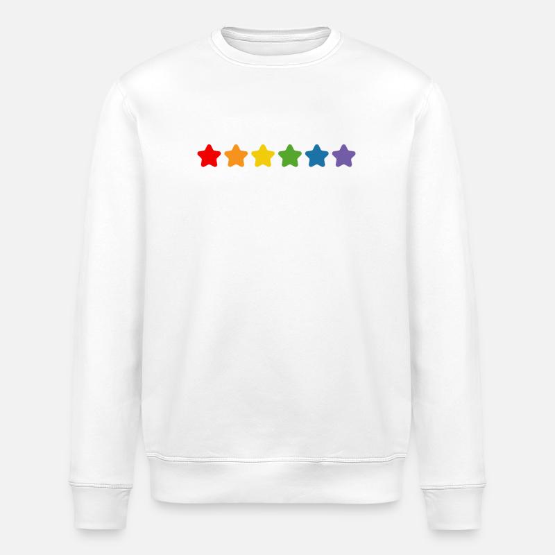Starlette arc-en-ciel LGBT lgbtqi queer - Sweat bio ROLLER Stanley/Stella Unisexe - blanc