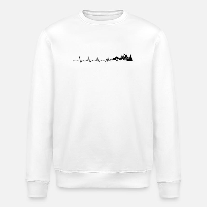 Heartbeat Snowboard Freestyle - Stanley/Stella Unisex Bio-Sweatshirt ROLLER - Weiß