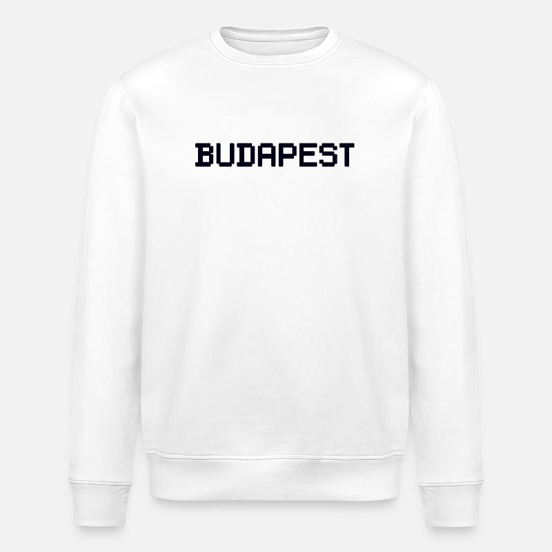 BUDAPEST Hongrie Ungarn - Sweat bio ROLLER Stanley/Stella Unisexe - blanc