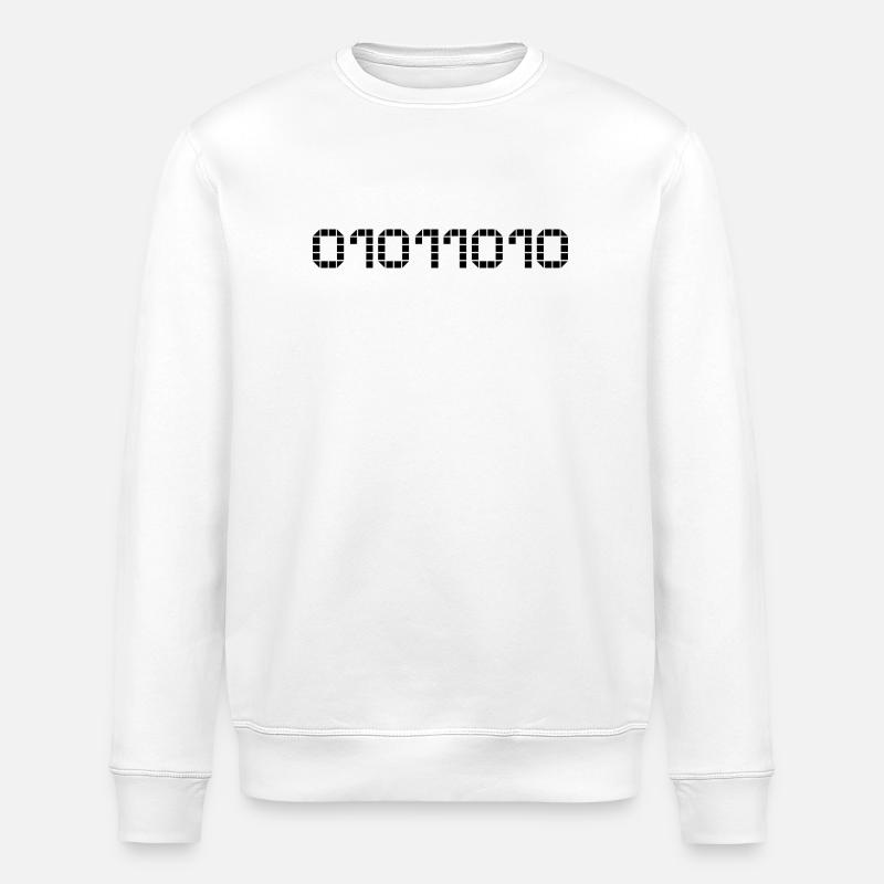 Notation binaire - 90 - Sweat bio ROLLER Stanley/Stella Unisexe - blanc
