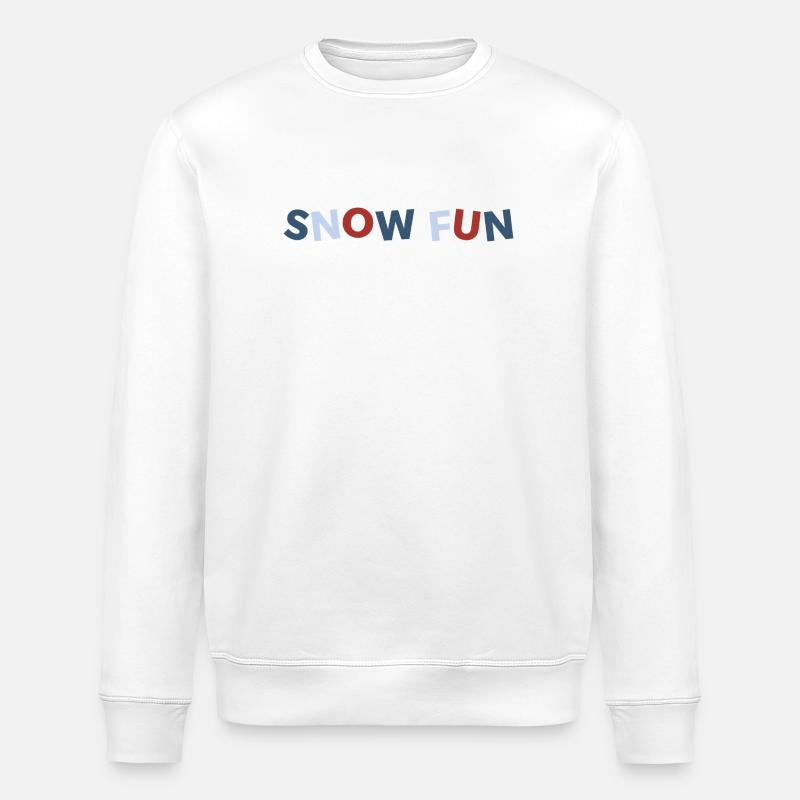 SchneeSpaß - Stanley/Stella Unisex Bio-Sweatshirt ROLLER - Weiß