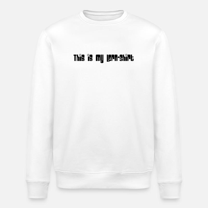 Learning shirt - Stanley/Stella ROLLER Unisex Organic Sweatshirt - white