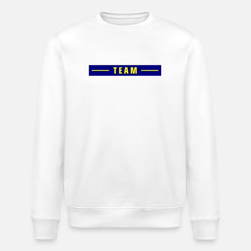 Team Strich - Stanley/Stella Unisex Bio-Sweatshirt ROLLER - Weiß