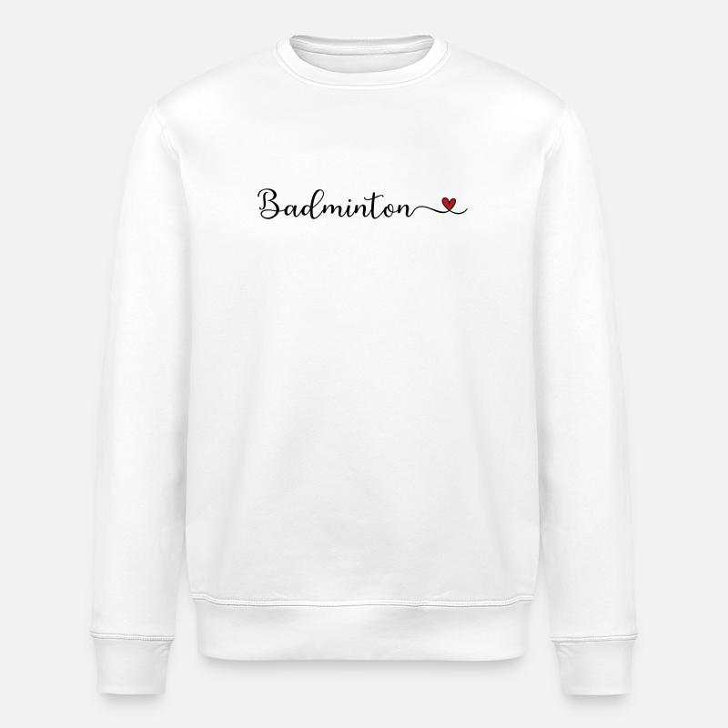 Badminton - Stanley/Stella ROLLER Unisex Organic Sweatshirt - white
