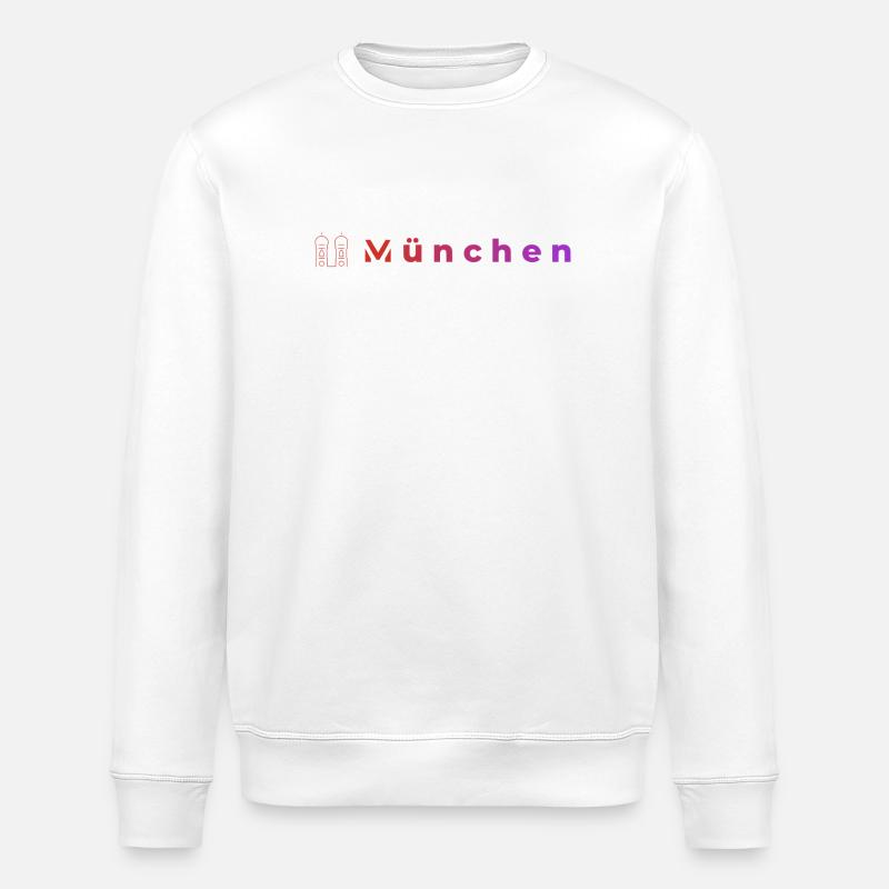 München Nachtleuchten - Stanley/Stella Unisex Bio-Sweatshirt ROLLER - Weiß
