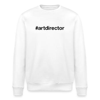 ART DIRECTOR Hashtag - Stanley/Stella Unisex Bio-Sweatshirt ROLLER - Weiß - Vorne - Nik (191cm)