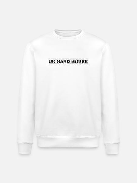 UK Hard House - Stanley/Stella ROLLER Unisex Organic Sweatshirt - white