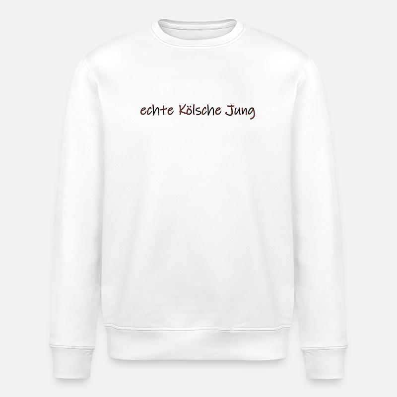 echte Kölsche Jung - Stanley/Stella Unisex Bio-Sweatshirt ROLLER - Weiß
