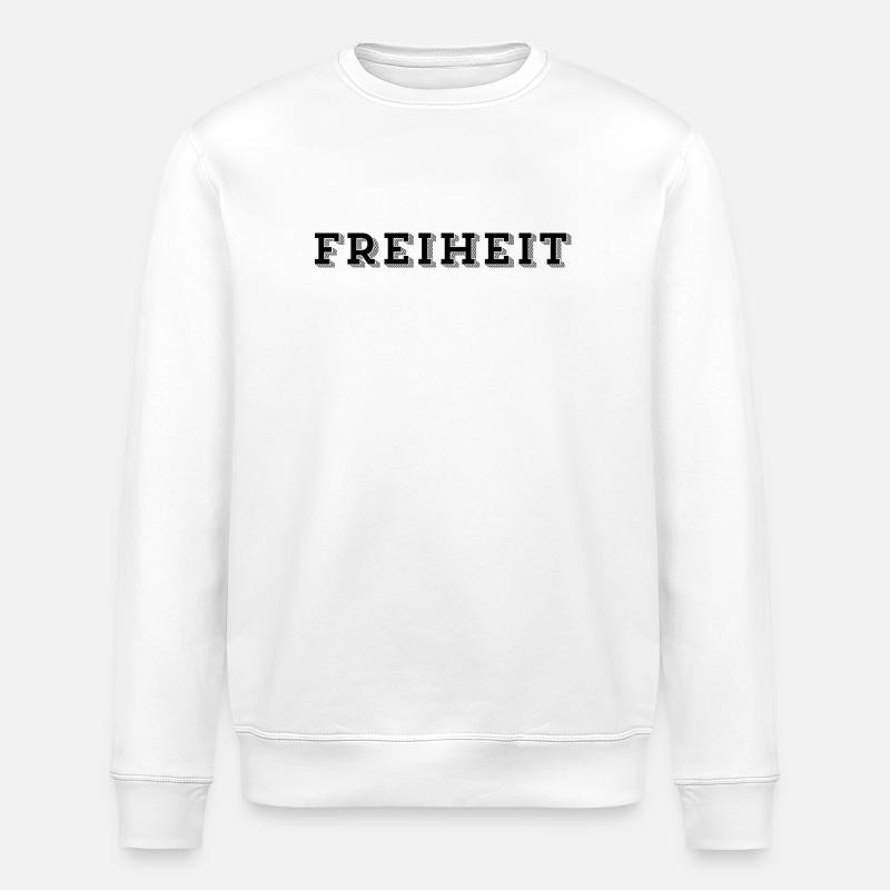 FREEDOM – Boundless and free - Stanley/Stella ROLLER Unisex Organic Sweatshirt - white