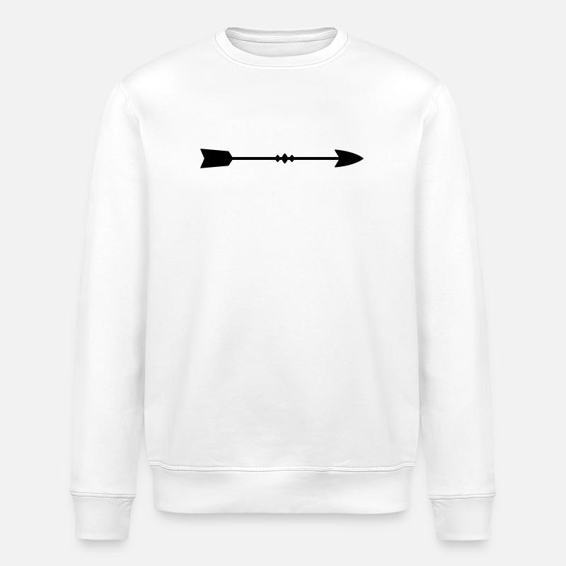 arrow - Stanley/Stella ROLLER Unisex Organic Sweatshirt - white