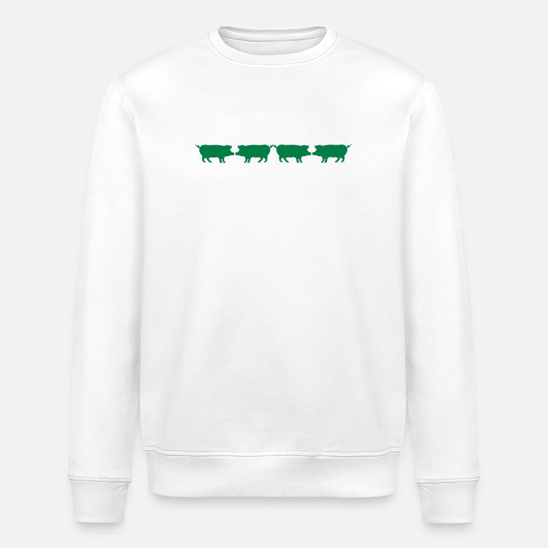 Schweine - Stanley/Stella Unisex Bio-Sweatshirt ROLLER - Weiß