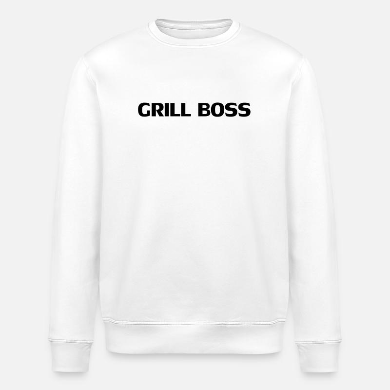 Barbecue,cuisinier,chef,de la viande,Boss,saucisse - Sweat bio ROLLER Stanley/Stella Unisexe - blanc