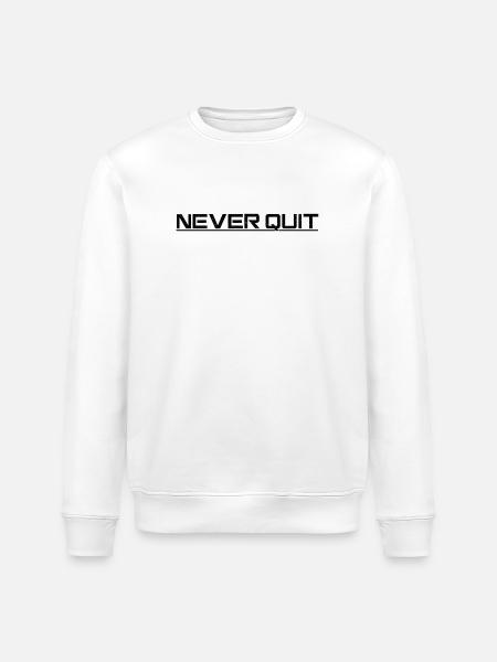 Motif d’endurance Never Quit - Sweat bio ROLLER Stanley/Stella Unisexe - blanc