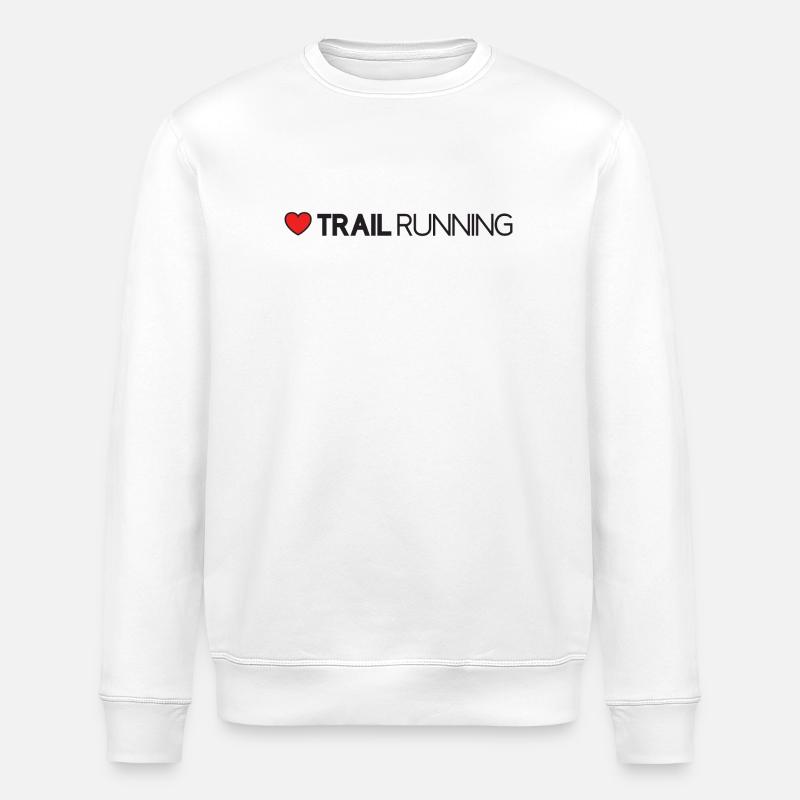 Ich liebe Trailrunning - Stanley/Stella Unisex Bio-Sweatshirt ROLLER - Weiß