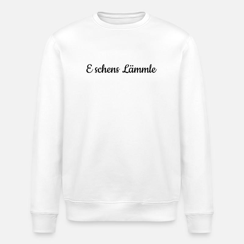 E schens Lämmle - Sweat bio ROLLER Stanley/Stella Unisexe - blanc
