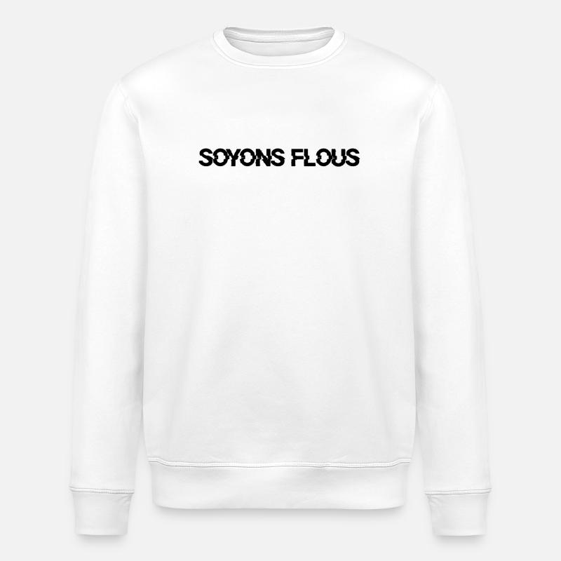 Soyons flous - Sweat bio ROLLER Stanley/Stella Unisexe - blanc