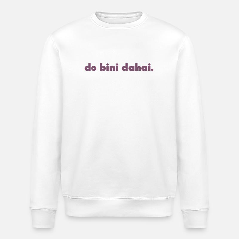 do bini dahai. - Stanley/Stella ROLLER Unisex Organic Sweatshirt - white