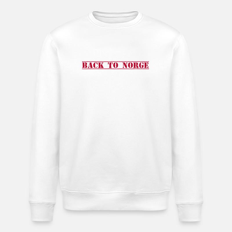Norge Norway Norwegen - Stanley/Stella Unisex Bio-Sweatshirt ROLLER - Weiß