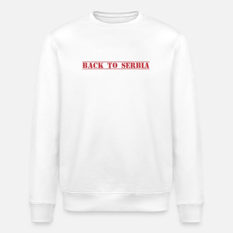 Serbia Serbien - Stanley/Stella Unisex Bio-Sweatshirt ROLLER - Weiß