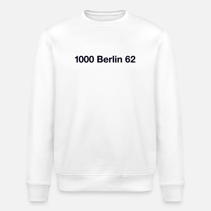 Berlin 62 Schöneberg - Sweat bio ROLLER Stanley/Stella Unisexe - blanc