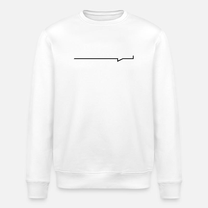 Balken-Sprechblase - Stanley/Stella Unisex Bio-Sweatshirt ROLLER - Weiß