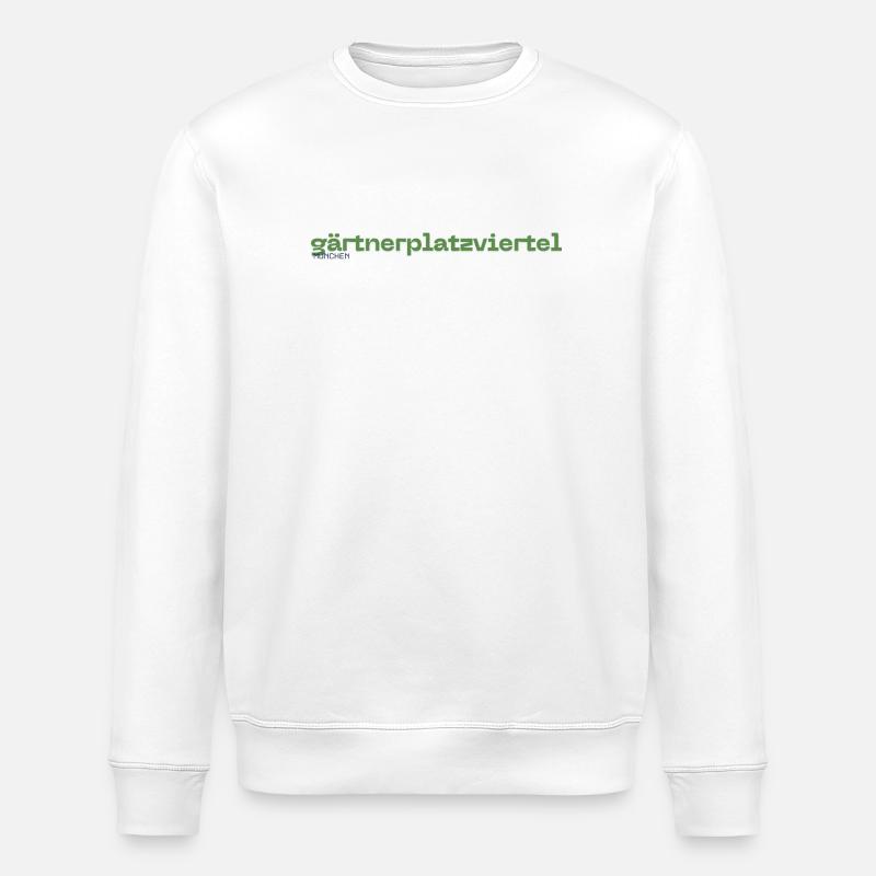 Gärtnerplatzviertel München Stadtteil - Stanley/Stella Unisex Bio-Sweatshirt ROLLER - Weiß
