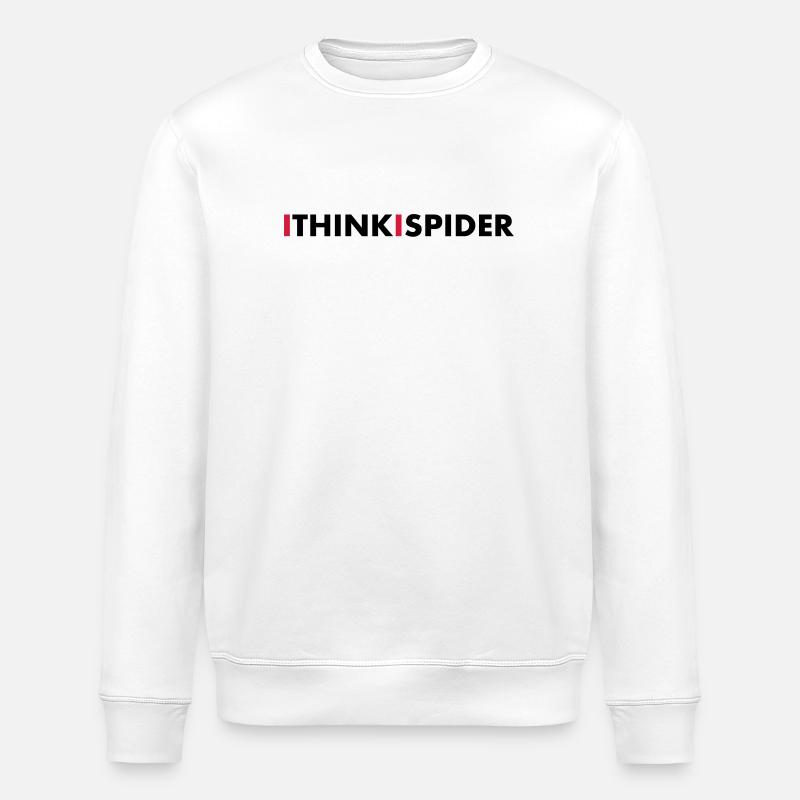 I think i spider - Stanley/Stella ROLLER Unisex Organic Sweatshirt - white