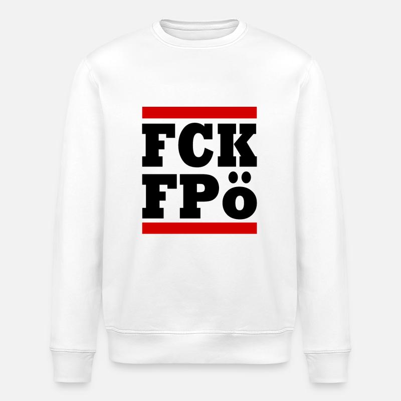 Fck fpö - Sweat bio ROLLER Stanley/Stella Unisexe - blanc