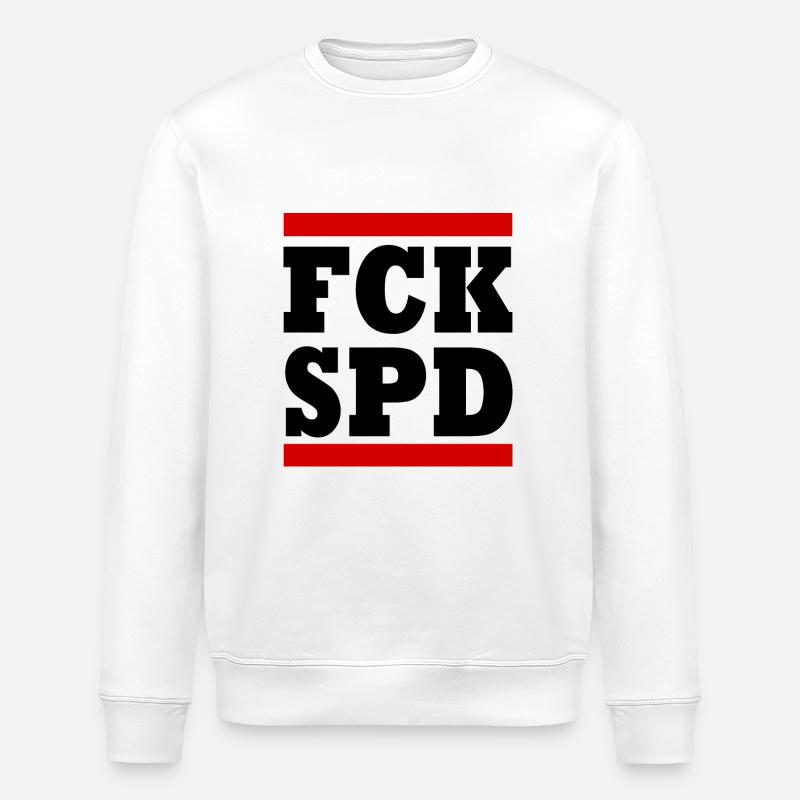 Fck spd - Stanley/Stella Unisex Bio-Sweatshirt ROLLER - Weiß
