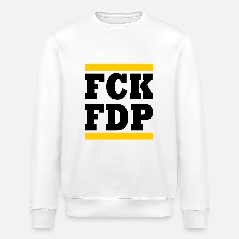 Fck fdp - Stanley/Stella ROLLER Unisex Organic Sweatshirt - white