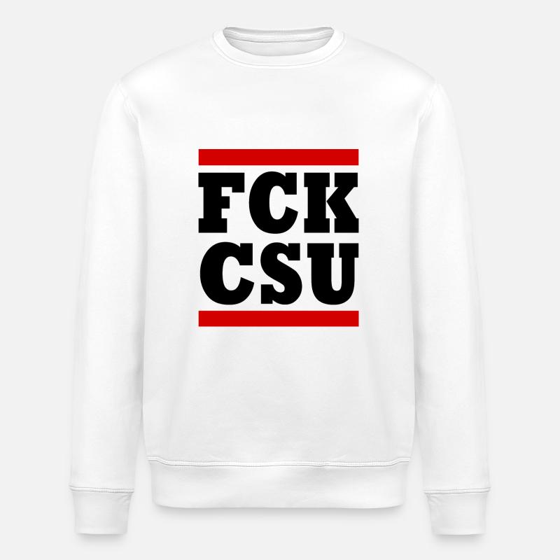Fck csu - Stanley/Stella ROLLER Unisex Organic Sweatshirt - white