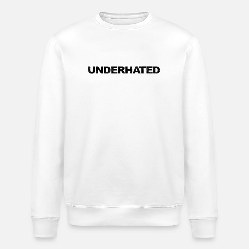 Underhated Black by Falsches Design - Stanley/Stella Unisex Bio-Sweatshirt ROLLER - Weiß