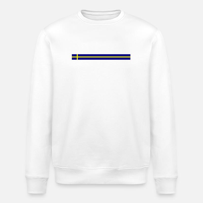 Icône du drapeau suédois - Sweat bio ROLLER Stanley/Stella Unisexe - blanc