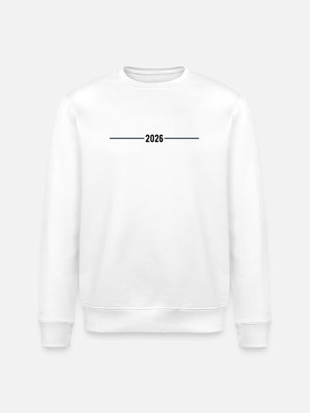 2026 - Year - Line - New Year - Stanley/Stella ROLLER Unisex Organic Sweatshirt - white