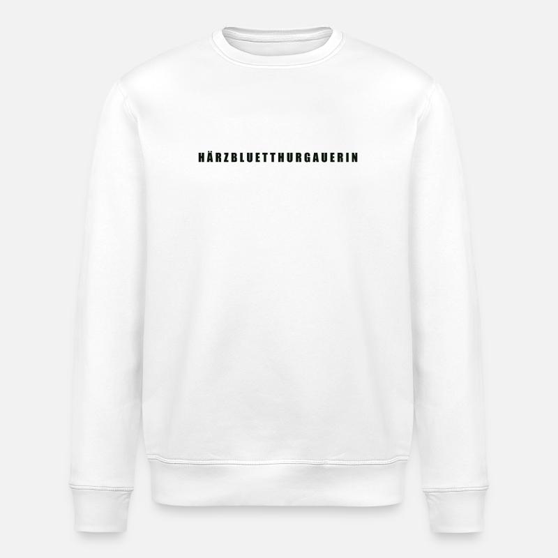 Härzbluetthurgauerin Kanton Thurgau - Stanley/Stella Unisex Bio-Sweatshirt ROLLER - Weiß