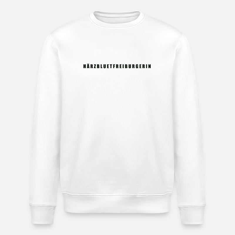 Härzbluetfreiburgerin Kanton Freiburg - Stanley/Stella Unisex Bio-Sweatshirt ROLLER - Weiß