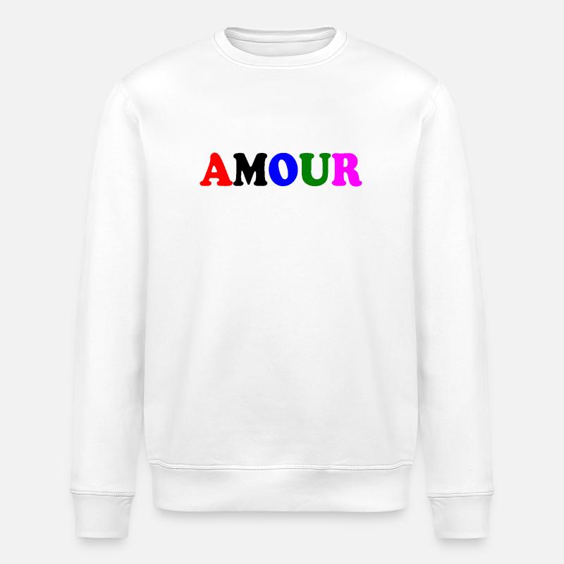 Amour - Stanley/Stella Unisex Bio-Sweatshirt ROLLER - Weiß
