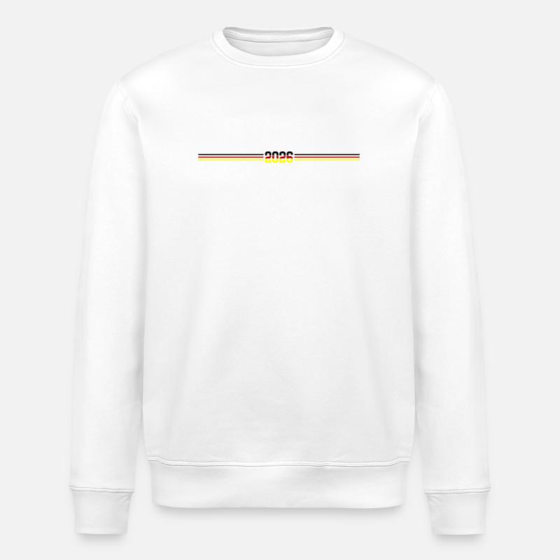 Drapeau allemand 2026 - Sweat bio ROLLER Stanley/Stella Unisexe - blanc