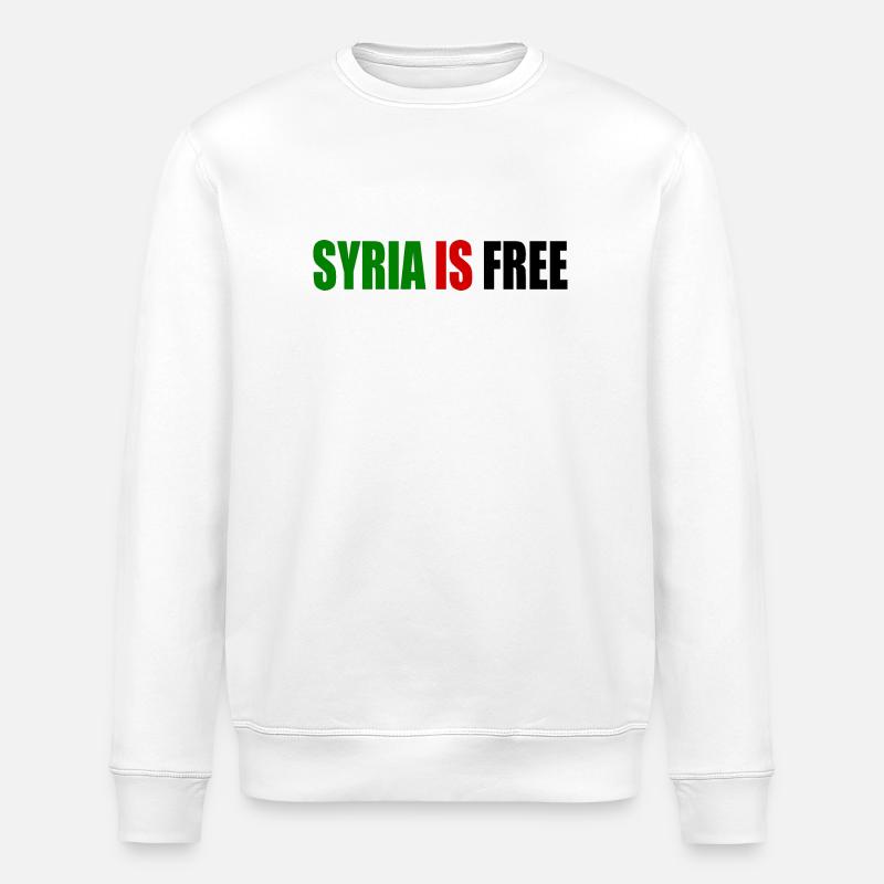 Syrie - La Syrie est libre - Sweat bio ROLLER Stanley/Stella Unisexe - blanc