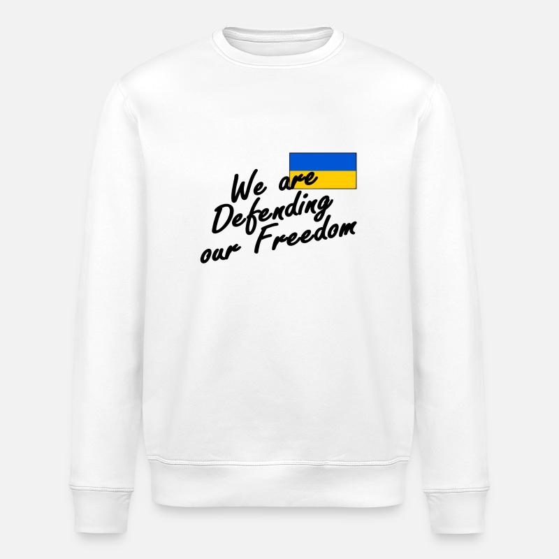 We are defending our freedom - Stanley/Stella Unisex Bio-Sweatshirt ROLLER - Weiß