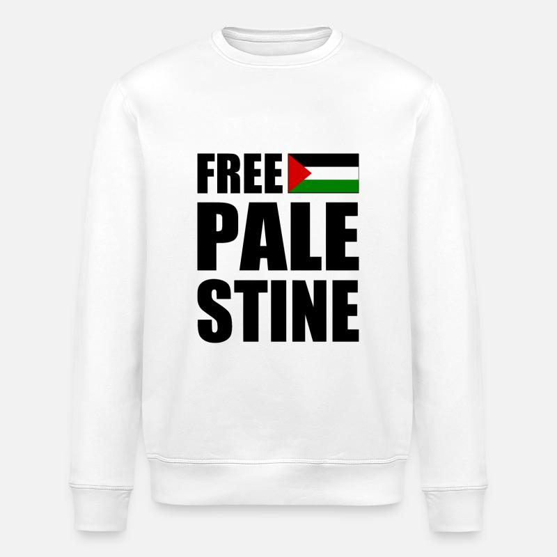 Free palestine - Sweat bio ROLLER Stanley/Stella Unisexe - blanc